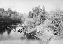 Lafayette steamboat landing, 1938