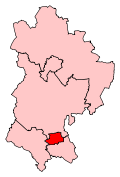 A small constituency south of the centre of the county.