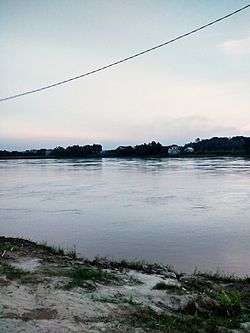 Thao River in Cam Khe District, Phu Tho Province, Vietnam