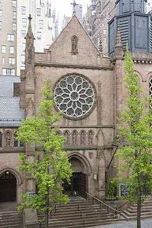  A photo of the St. James' Episcopal Church, in New York