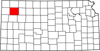 State map highlighting Thomas County