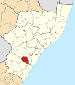 Location in KwaZulu-Natal