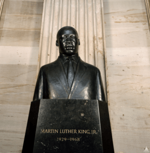 bronze bust