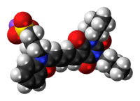 Space-filling model of the merocyanine I molecule