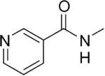 Skeletal formula of nicotinyl methylamide