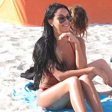 Nabilla in South Beach