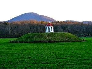 Ground-level view of the mound