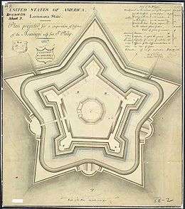 Fort Jackson, Drawn in 1817