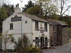 exterior of country pub