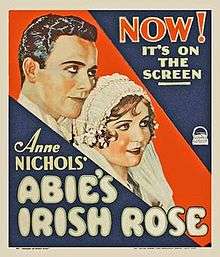 Theatrical release poster for Abie's Irish Rose