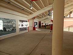 Provost Umphrey Stadium - Murals on covered concourse