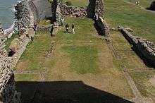 view of the interior of the ruined church