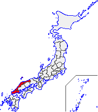 Map of the San'in Region