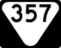 State Route 357 marker