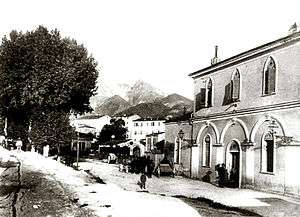 View of the passenger buildings