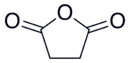 Skeletal formula of succinic anhydride