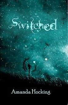 Switched book cover, authored by Amanda Hocking