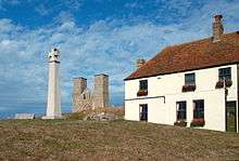 The Reculver Millennium Cross monument of 2000