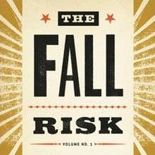 The Fall Risk in block letters on a tan background with gold rays radiating from the center