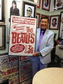 Tony with one of his posters for The Betales