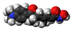 Space-filling model of the trichostatin A molecule