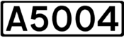 A5004 road shield