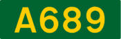 A689 road shield