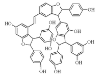 Chemical structure of vitisin B