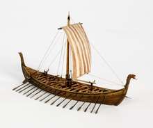 Model of Oseberg Ship.